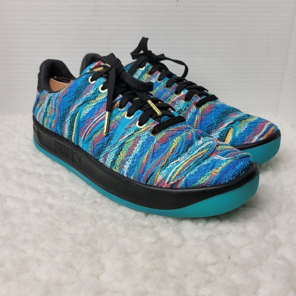 Coogi X Puma Sweater Men's Sneaker Size 9 California Atoll Blue Shoes Good Cond